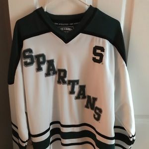 SPARTANS!!!!  MICHIGAN STATE HOCKEY JERSEY MED